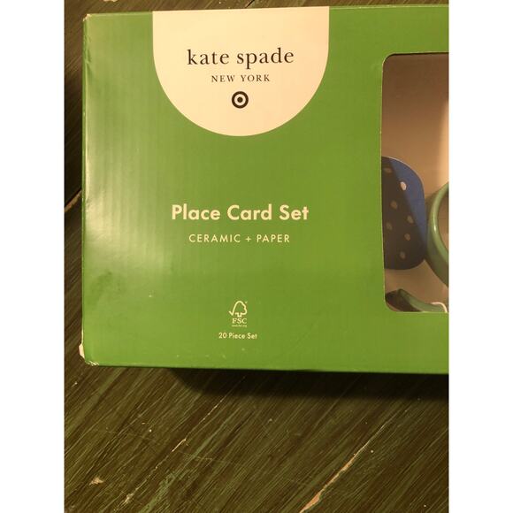 Kate Spade x Target NIB Ceramic Place Card Set - Picture 5 of 6